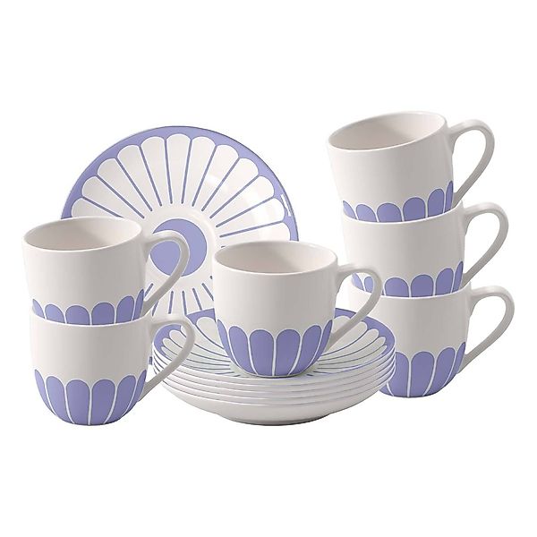 Villeroy & Boch Tasse "Espressotassen mit Untertassen Fleur Couleur 70 ml 6 günstig online kaufen