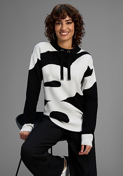 Laura Scott Jacquardpullover mit abstraktem Muster günstig online kaufen