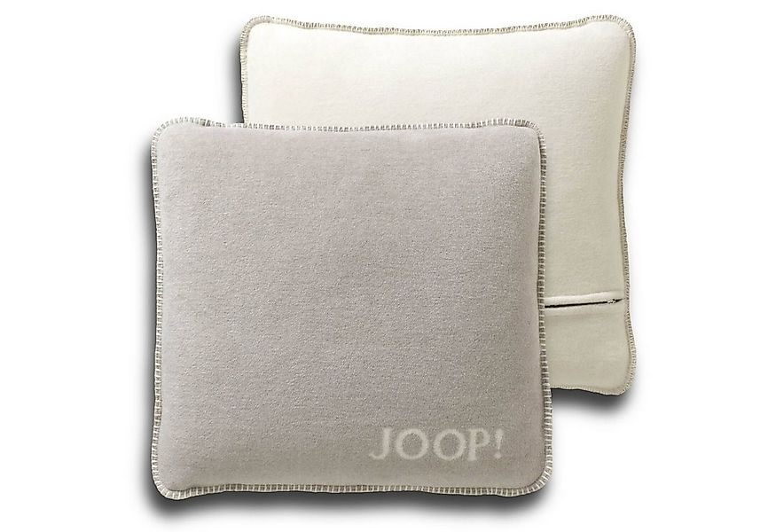 JOOP! Dekokissen Kissenhülle UNI Doubleface 50x50 cm, Joop!-Buchstaben, Wen günstig online kaufen