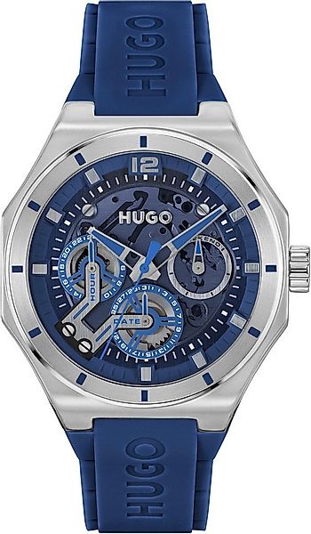 HUGO Multifunktionsuhr #GRAIL SKELETON 1530375, Armbanduhr, Quarzuhr, Herre günstig online kaufen