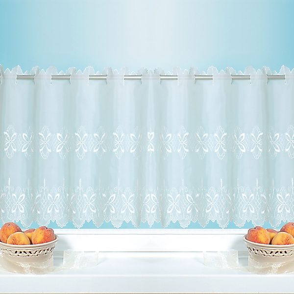 Bestlivings Bistrogardine Anja Blumen Ornament 45 cm x 155 cm günstig online kaufen