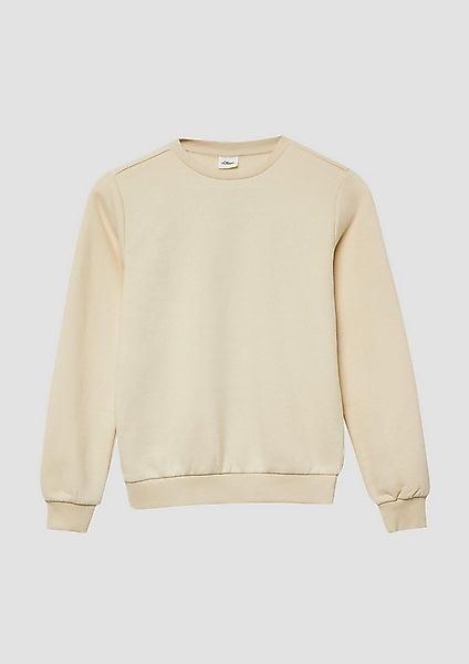s.Oliver Sweatshirt Sweatshirt Kuscheliges Sweatshirt mit großem Rückenprin günstig online kaufen