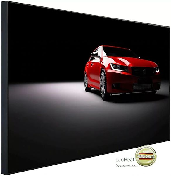 Papermoon Infrarotheizung »Rotes Auto im Rampenlicht«, sehr angenehme Strah günstig online kaufen