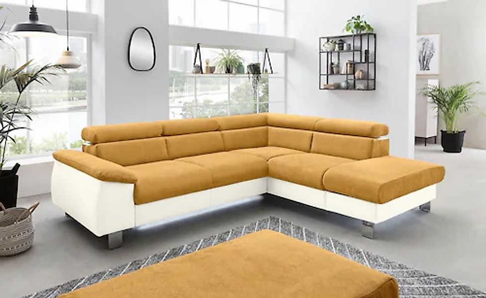 COTTA Polstergarnitur »Komaris L-Form«, (Set), Set bestehend aus: Ecksofa m günstig online kaufen