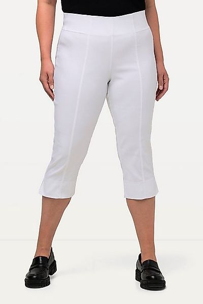 Ulla Popken Funktionshose Bengalin-Capri hochelastisch knitterarm Gummibund günstig online kaufen