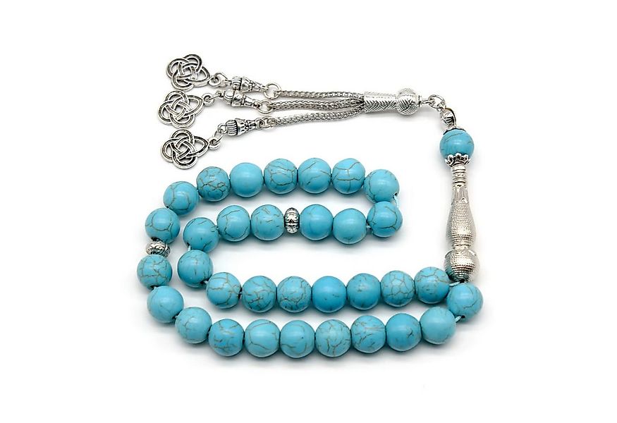 Aymasal Perlenkette 33tlg 33 Perlen Gebetskette Tesbih Tasbih 10mm Imitatio günstig online kaufen