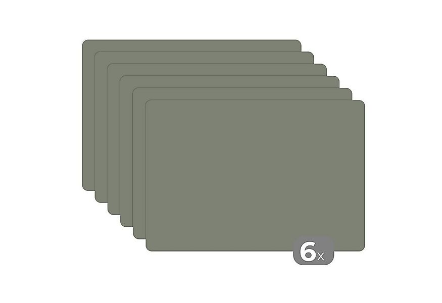 MuchoWow Platzset Mintgrün - Unifarben, (6-St), Platzsets, Tischset, Abwasc günstig online kaufen