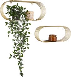 MIRRORS AND MORE Wandregal "Joyce" Set, 2 Stk. tlg. Mit Metallstreben, Wand günstig online kaufen