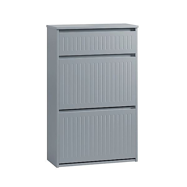 SoBuy Schuhschrank mit 2 Klappen und 1 Schublade Schuhkommode 61x100x26cm H günstig online kaufen