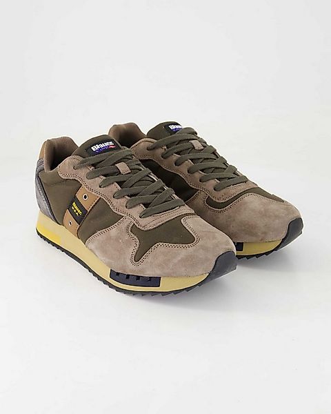 Blauer Queens01 Schnürschuh Obermaterial: Leder und Textil günstig online kaufen