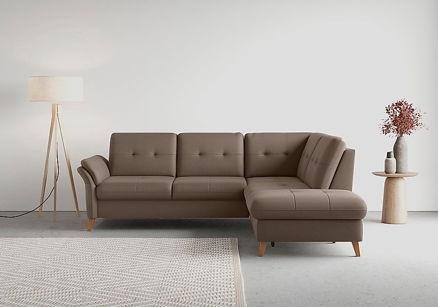 sit&more Ecksofa "Göteborg", inkl. Sitztiefenverstellung, wahlweise mit Bet günstig online kaufen