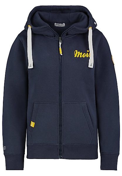 Eight2Nine Kapuzensweatjacke Sweatjacke mit Küstenprint günstig online kaufen