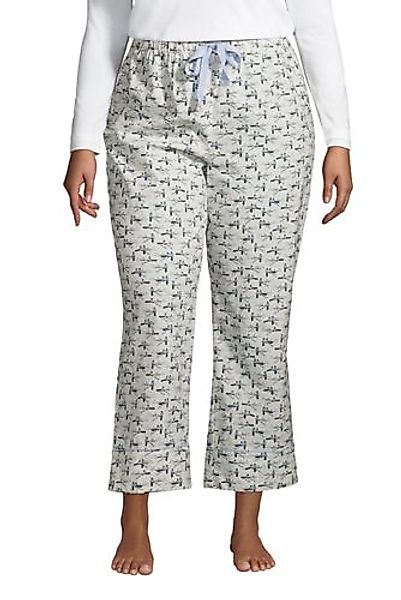 Draper James Popelin-Pyjamahose in 7/8-Länge in großen Größen, Damen, Größe günstig online kaufen