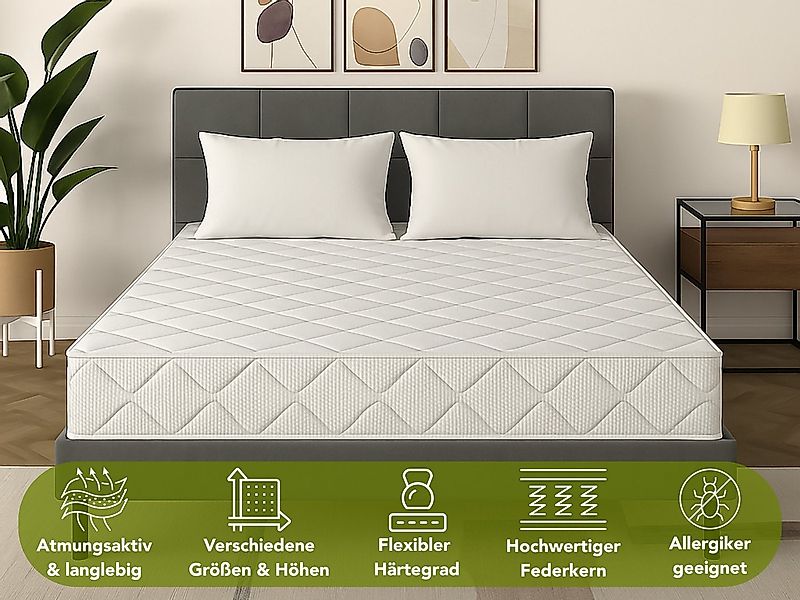 Taschenfederkernmatratze Ergo Flex, 7-Zonen Federkernmatratze, ergonomische günstig online kaufen