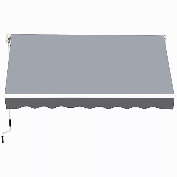 Outsunny Manuell ausziehbare Markise dim. 2,5B x 2T (Ausladung) m einstellb günstig online kaufen