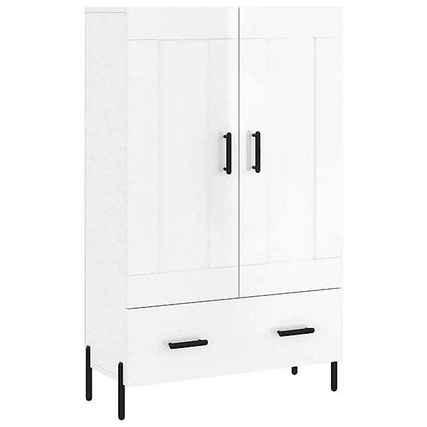 vidaXL Highboard Hochglanz-Weiß 69,5x31x115 cm Holzwerkstoff 830334 günstig online kaufen