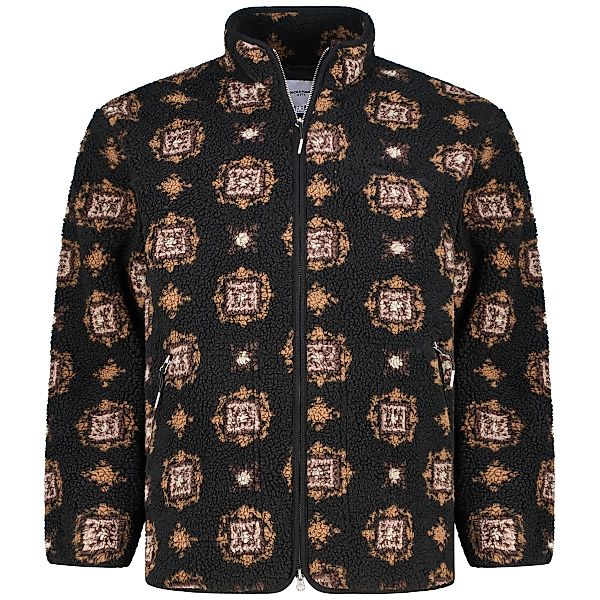 Jack&Jones Fleecejacke mit Stehkragen Farbe schwarz Größe: 5XL günstig online kaufen