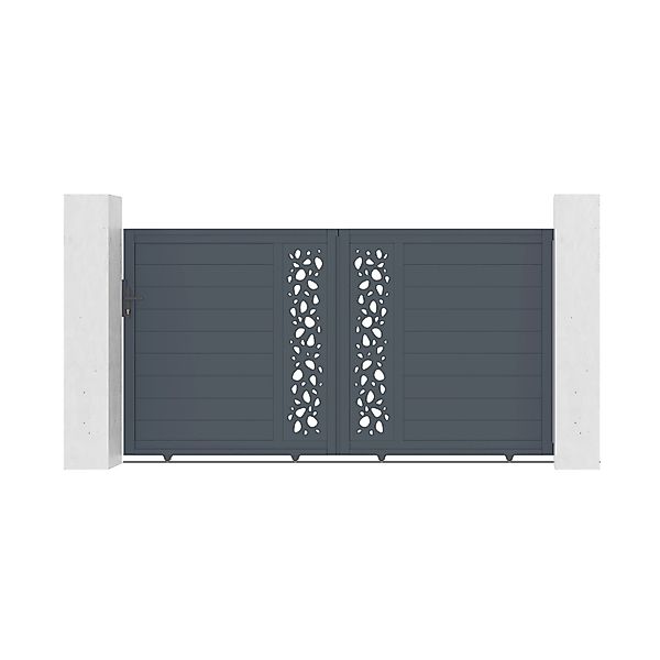 Casanoov Schiebetor Aus Aluminium 3M Sunny H 160Cm Grau günstig online kaufen