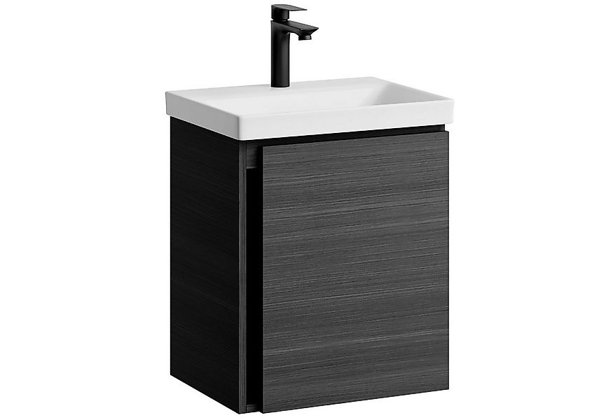 Planetmöbel Waschtisch Unterschrank mit Waschbecken 50 cm Anthrazit günstig online kaufen