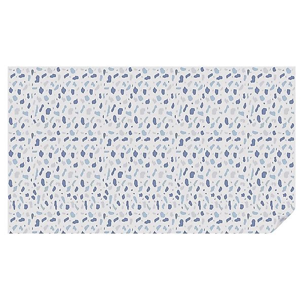 Tulup Buntglasfolie Blaue Muster Fensterfolie Buntglas Optik 200x116 cm Bla günstig online kaufen