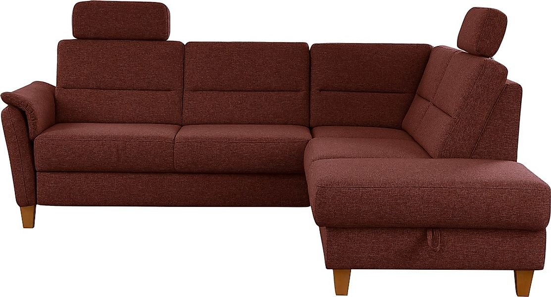 Home affaire Ecksofa »Palmera L-Form«, Federkern, wahlweise mit Bettfunktio günstig online kaufen
