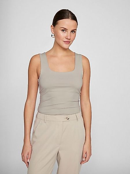 Vila Shirttop U-Boot-Ausschnitt Figurbetont VIKENZA U-NECK S/L TANK TOP - N günstig online kaufen