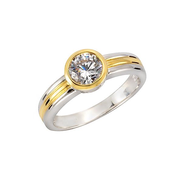 CELESTA Fingerring 925 Sterling Silber zweifarbig günstig online kaufen