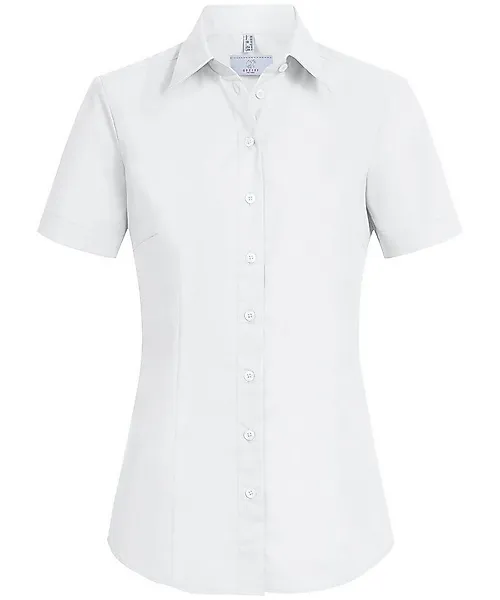 GREIFF Kurzarmbluse Greiff Corporate Bluse Damen BASIC Regular-Fit Weiß 44 günstig online kaufen