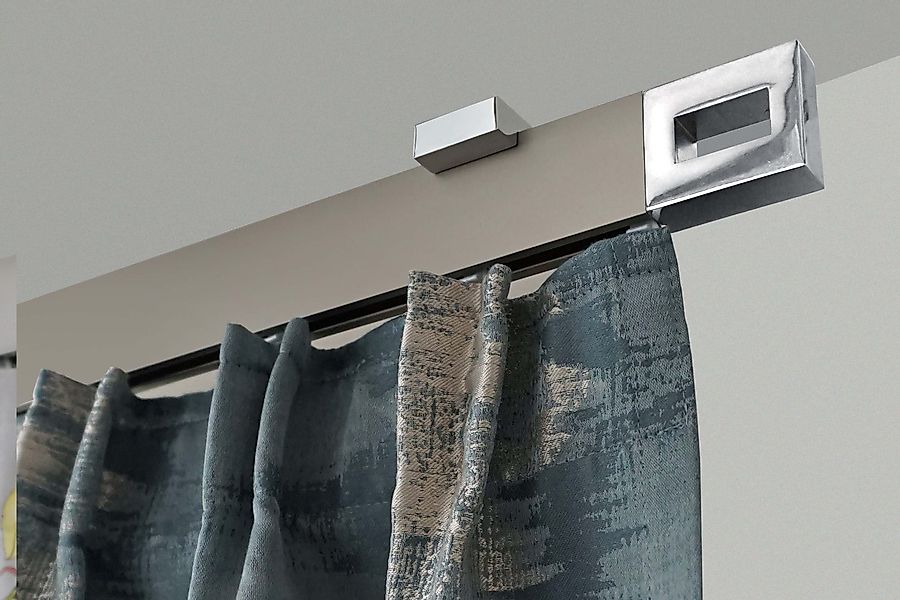 GARESA Gardinenstange »FLAT«, 1 läufig-läufig, Wunschmaßlänge, Rechteckprof günstig online kaufen
