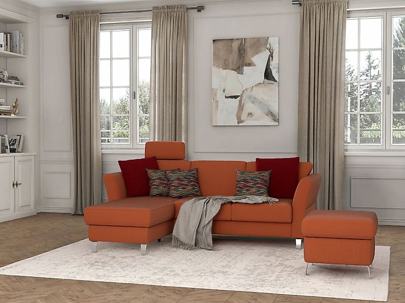 sit&more Ecksofa "Visby L-Form" wahlweise mit Bettfunktion und Bettkasten, günstig online kaufen