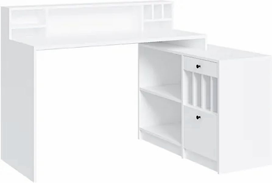 Home affaire Eckschreibtisch »Licia«, Breite 140 cm, mit viel Stauraum, im günstig online kaufen