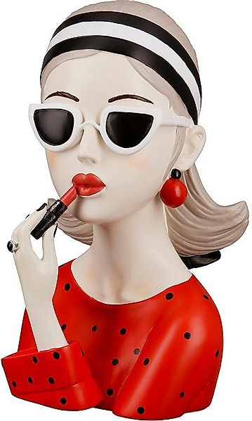 GILDE Dekofigur Figur Lady mit rotem Lippenstift (1 St) günstig online kaufen