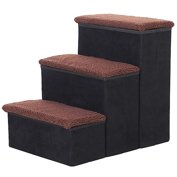 PawHut Haustiertreppe 3 Stufen Katzentreppe Hundetreppe günstig online kaufen