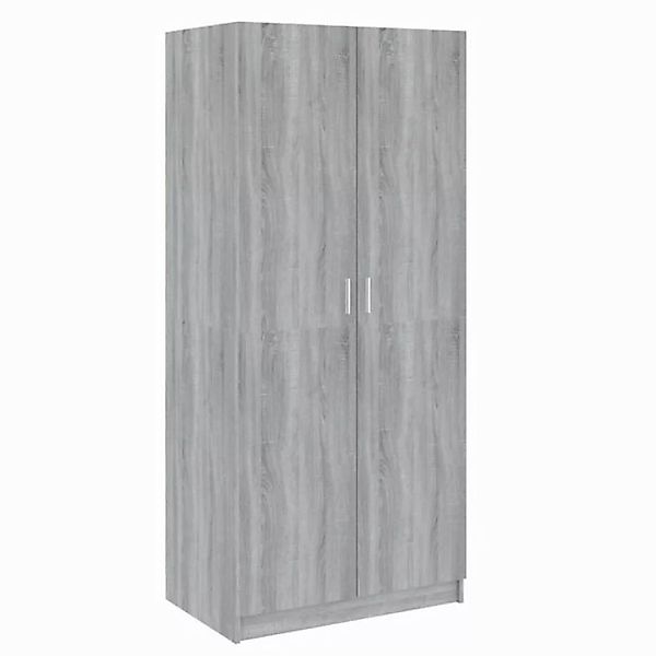 furnicato Kleiderschrank Grau Sonoma 80x52x180 cm Holzwerkstoff (1-St) günstig online kaufen