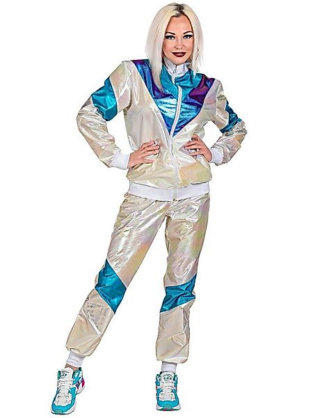 Widmann S.r.l. Kostüm 80er-Jahre Retro Trainingsanzug in Übergöße für Erwac günstig online kaufen