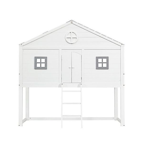 XDOVET Kinderbett Hausbett mit Treppe Fallschutz und Gitter Hochbett, Kinde günstig online kaufen