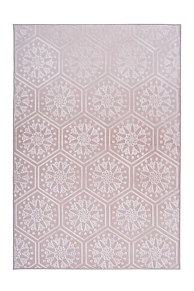 Qiyano Teppich Kurzflorteppich Mohala 100 Rosa günstig online kaufen