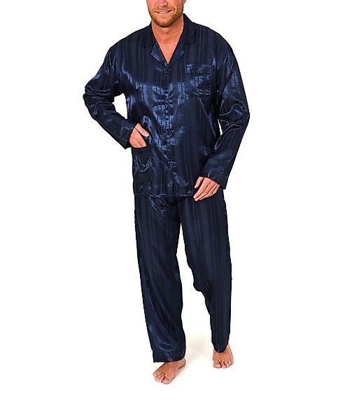 Normann Pyjama Satin Pyjama lang, durchgeknöpft, günstig online kaufen