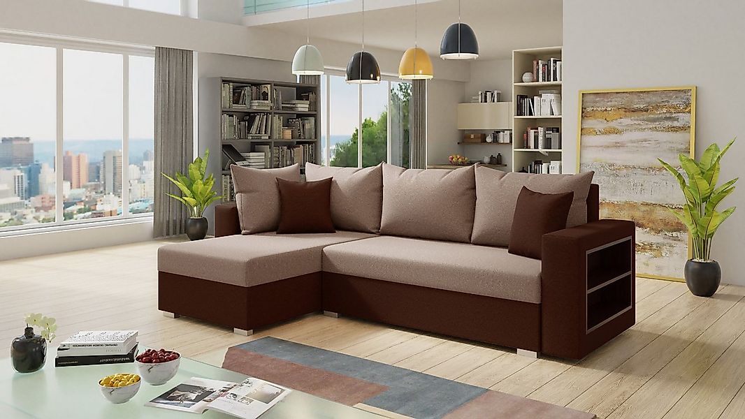 Sofnet Ecksofa Lord, mit Schlaffunktion und Bettkasten, L-Form Couch, Schla günstig online kaufen