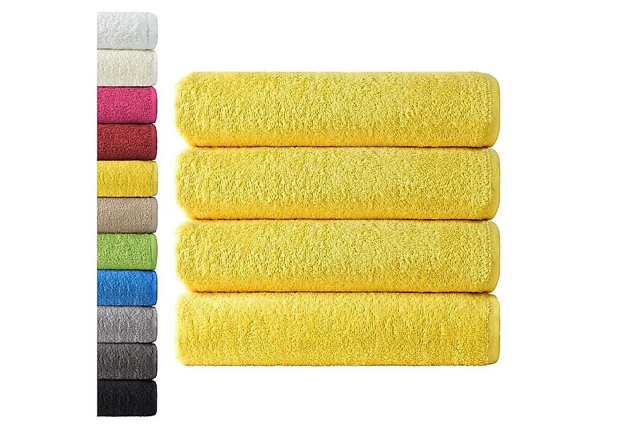 NatureMark Duschtuch 4er-Sparpack Frottier Duschtücher 70x140cm, 100% Baumw günstig online kaufen