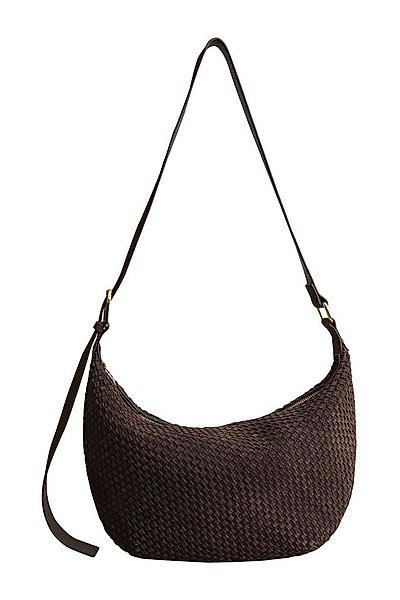 Next Umhängetasche Geflochtene Schultertasche aus Veloursleder (1-tlg) günstig online kaufen