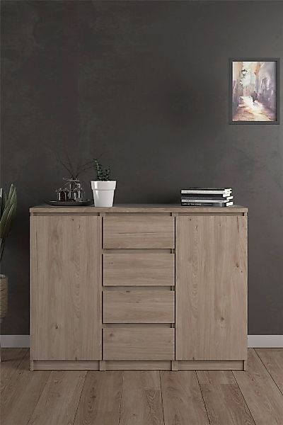INOSIGN Kommode "Naia, Sideboard, 4 Schubladen, 2 Türen, Aufbewahrung, grif günstig online kaufen