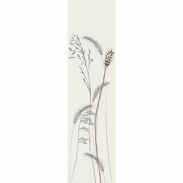 Marburg Vliestapete Gräser Crushed-Optik Modern 270 cm x 70 cm Grau günstig online kaufen