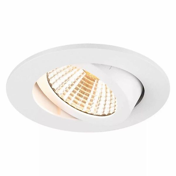 LED Deckeneinbauleuchte New Tria in Weiß 8,6W 540lm 38° 82mm rund günstig online kaufen