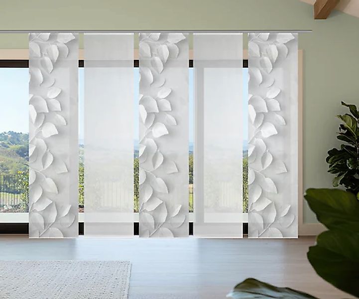 Vision S Schiebegardine »RIXA« Paneelwagen 5 Stk. tlg. Schiebevorhang,Bambu günstig online kaufen