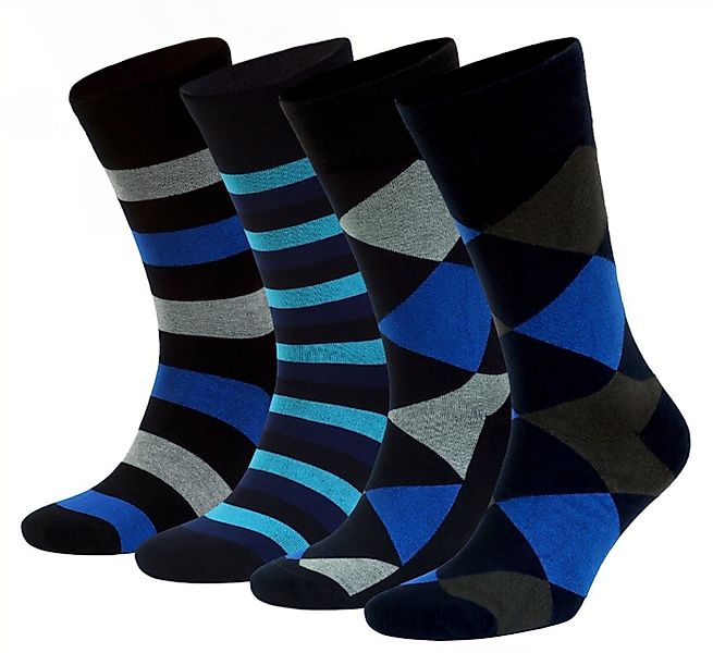 NoblesBox Komfortsocken Weich und Locker, Bunte Socken (Box, 4-Paar, 41-45 günstig online kaufen