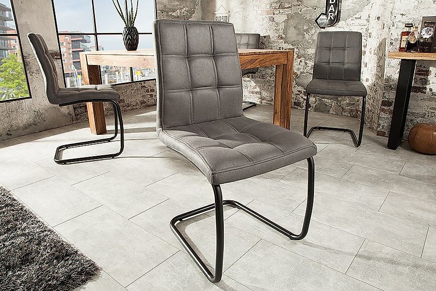 riess-ambiente Freischwinger MODENA vintage grau / günstig online kaufen