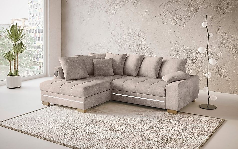 Mr. Couch Ecksofa »Nikita II, L-Form«, RGB-LED, Bluetooth-Soundsystem, wahl günstig online kaufen
