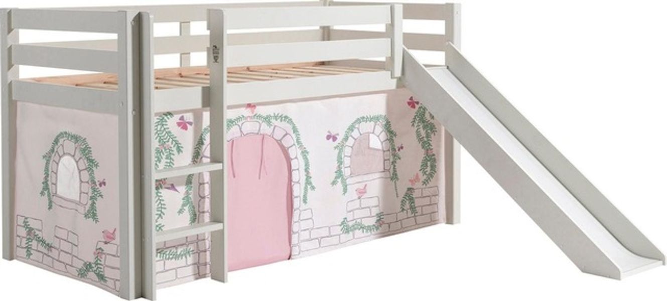 Vipack Hochbett "Pino, Spielbett massiv Kiefer, stabil gebaut, 3 Korpusfarb günstig online kaufen