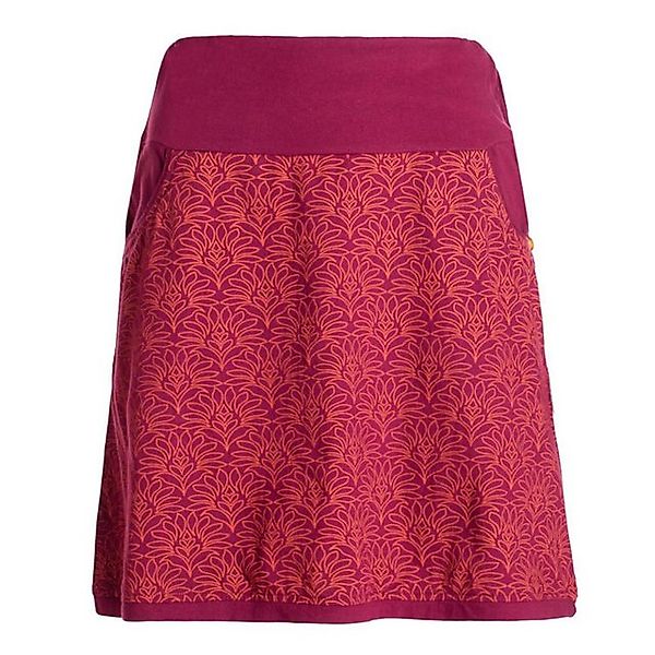 Vishes Minirock Baumwolle Blumen-Muster extra breiter günstig online kaufen
